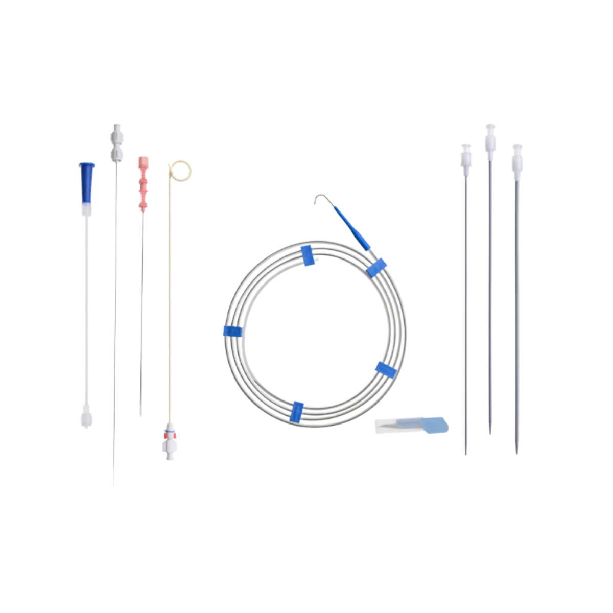 Set de nefrostomía percutánea en calibres 8 y 10 Fr
