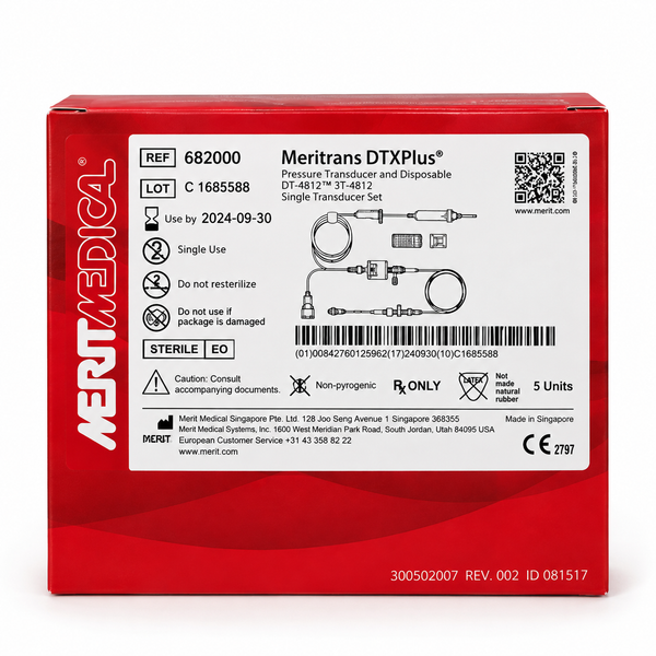Set de Monitor Arterial Merit Medical Meritrans DTXPlus® REF. 682000